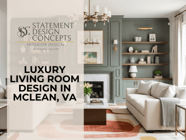 Luxury Living Room Design in McLean, VA