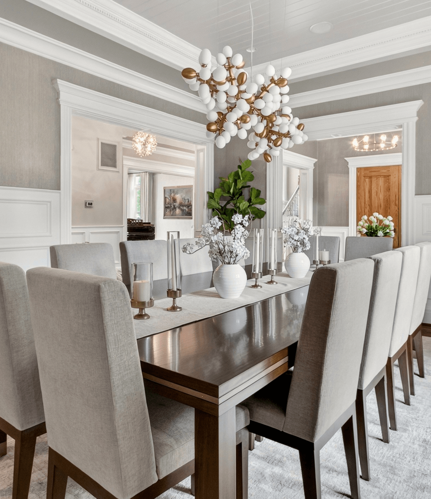 formal dining room design reveal in McLean, VA by Statement Design Concepts